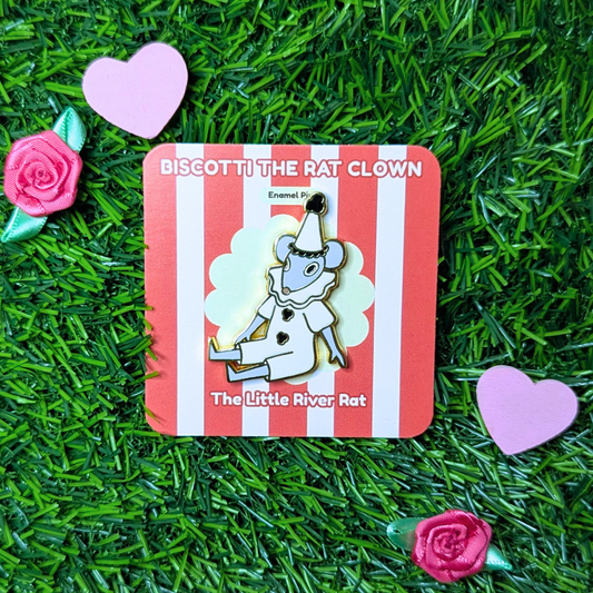 Biscotti The Rat Clown Enamel Pin