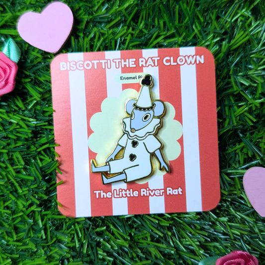 Biscotti The Rat Clown Enamel Pin