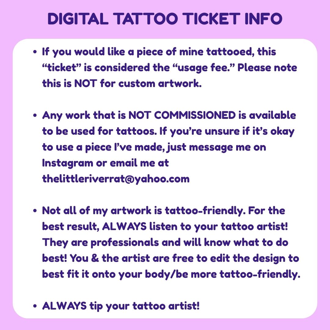 Digital Tattoo Ticket