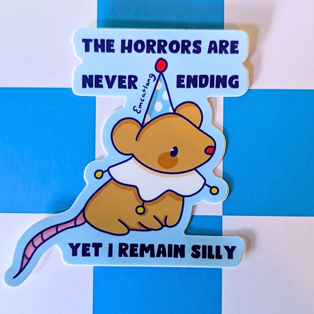 The Horrors Clown Rat Sticker