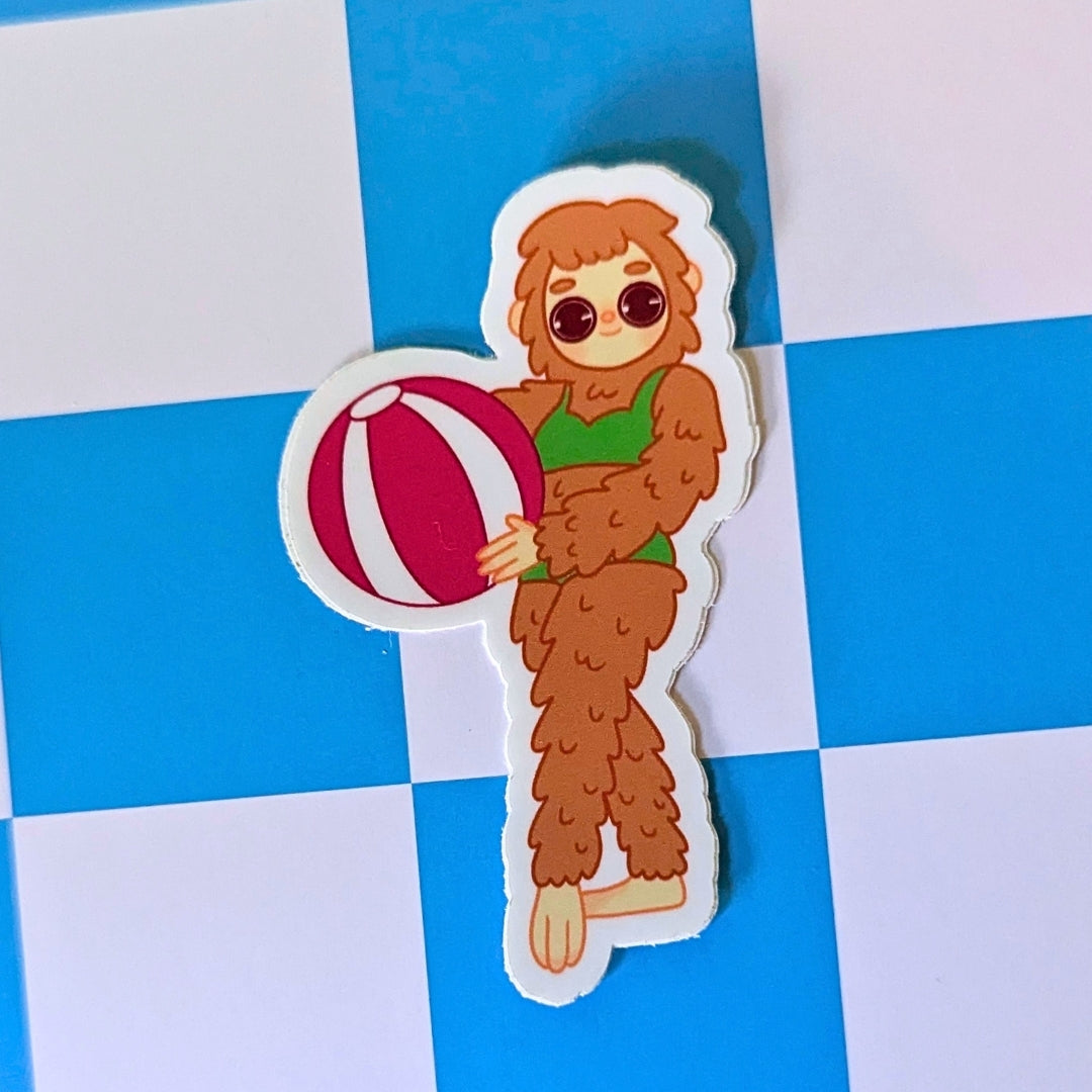 Bigfoot in a Bikini Sticker