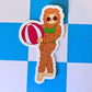 Bigfoot in a Bikini Sticker