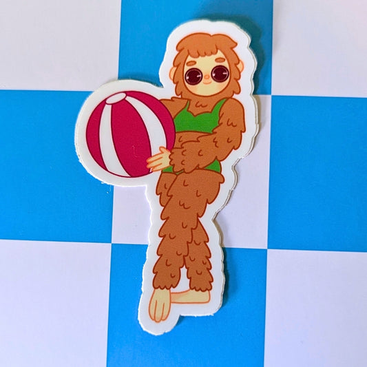 Bigfoot in a Bikini Sticker