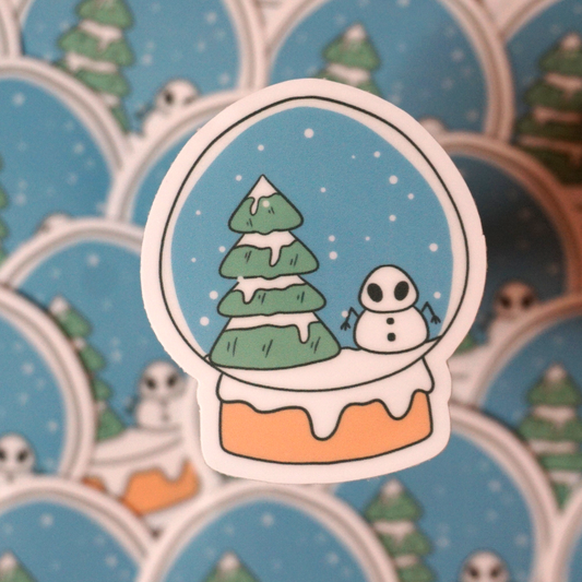 The Grafton Monster Snowglobe Sticker