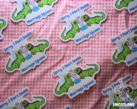 Marriage Iguana Sticker