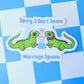 Marriage Iguana Sticker