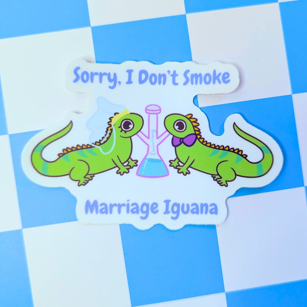 Marriage Iguana Sticker