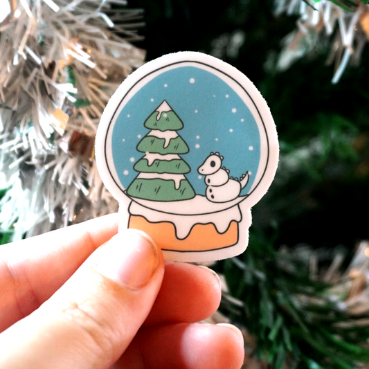 Nessie Snowglobe Sticker