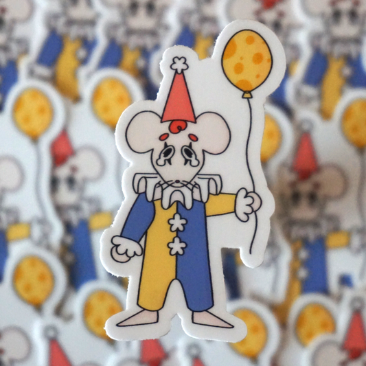 Sad Rat Clown Sticker
