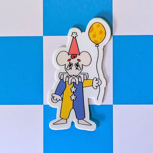Sad Rat Clown Sticker