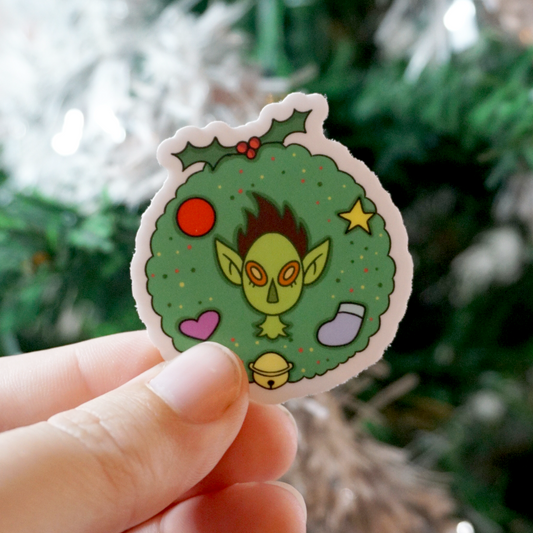 Veggieman Wreath Sticker